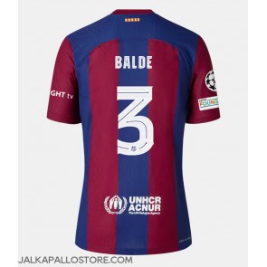 Barcelona Alejandro Balde #3 Kotipaita Naisten 2023-24 Lyhythihainen